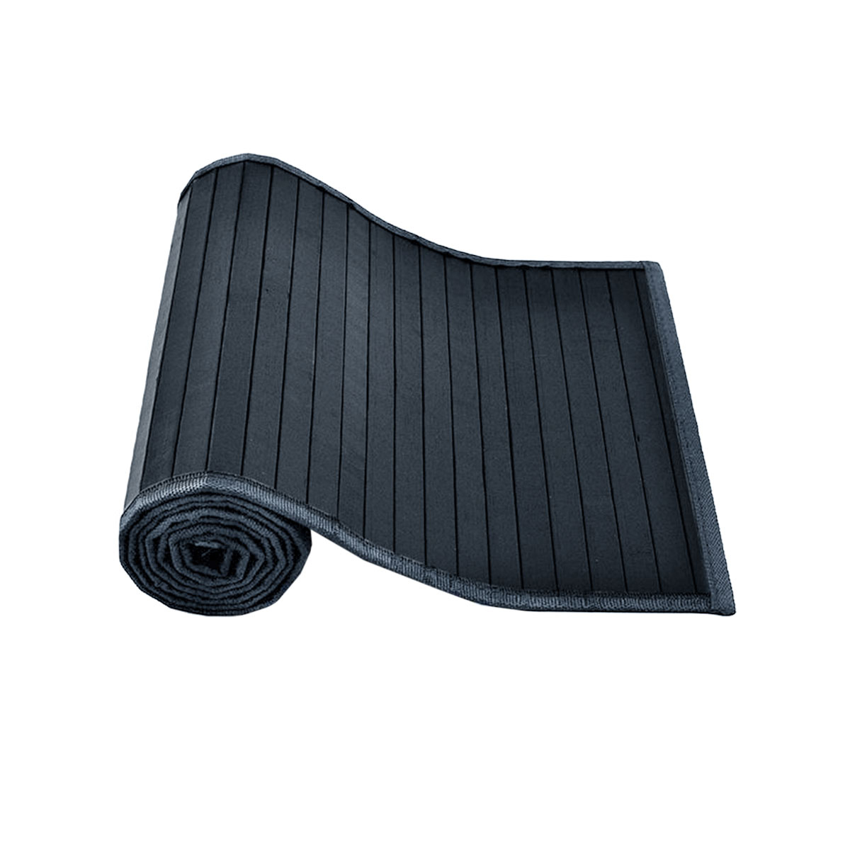 V442-JTC-TABLER-BAMBOORUNSG-GREY-RE-145736-00 Broad Slat Bamboo Table Runner 140 x 33cm Dark Grey - Image 1