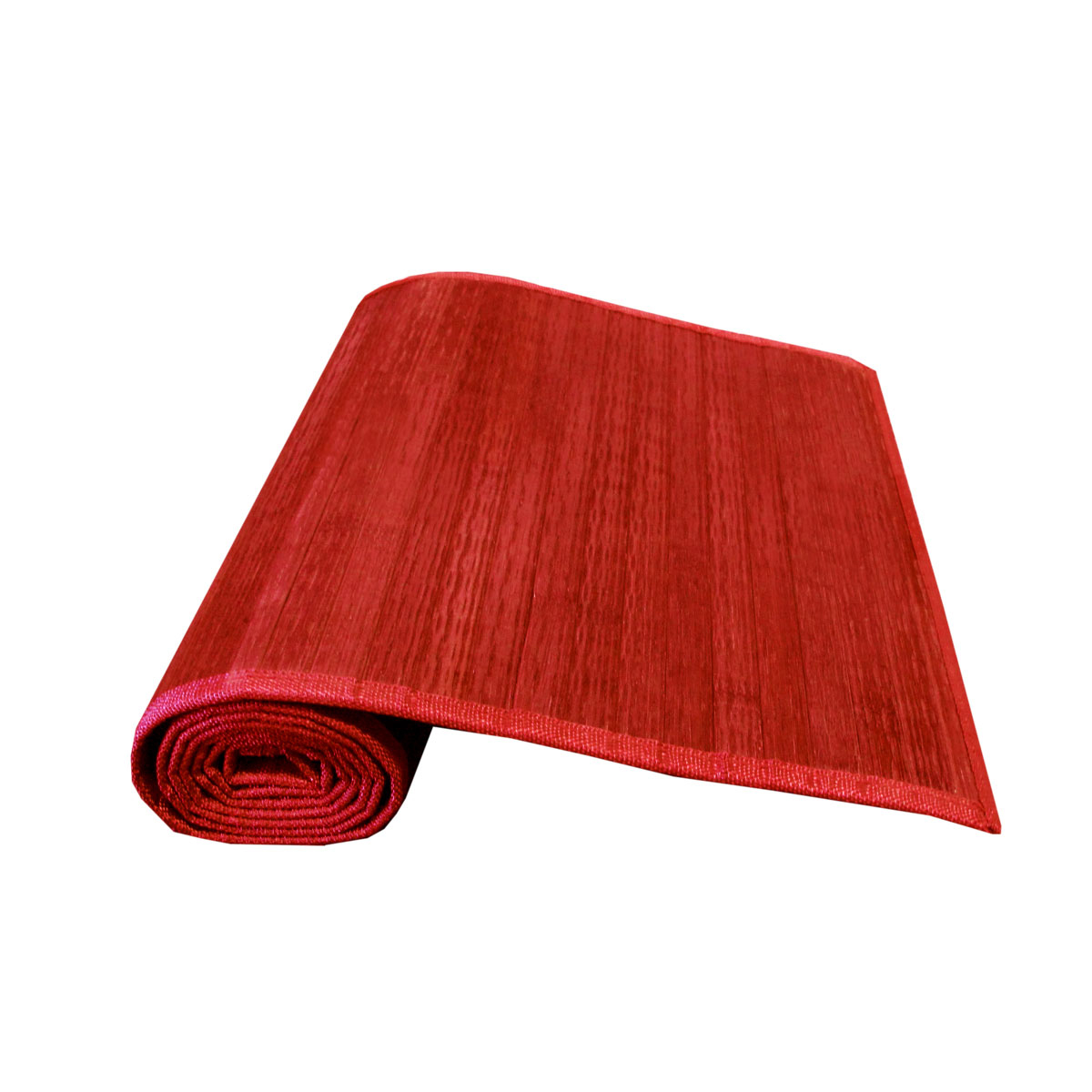 V442-JTC-TABLER-BAMBOOVAR2R-RED-RE-145735-00 Varnish Bamboo Table Runner 140 x 33cm Red - Image 1
