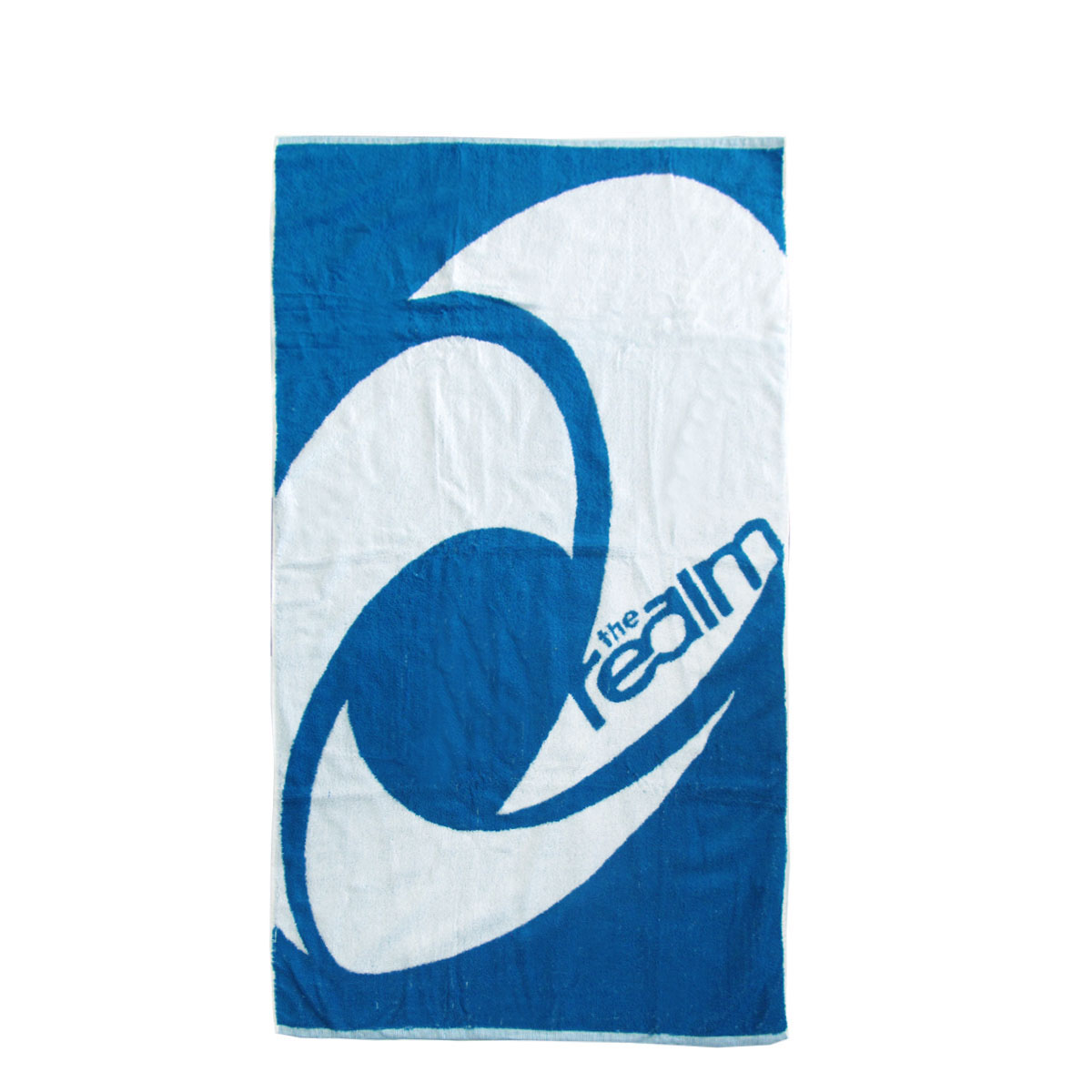 V442-JTC-TOWEL-THEREALM-BLUE-RE-202503200945-00 The Realm 100% Cotton Beach Towel 75 x 150 cm - Image 1