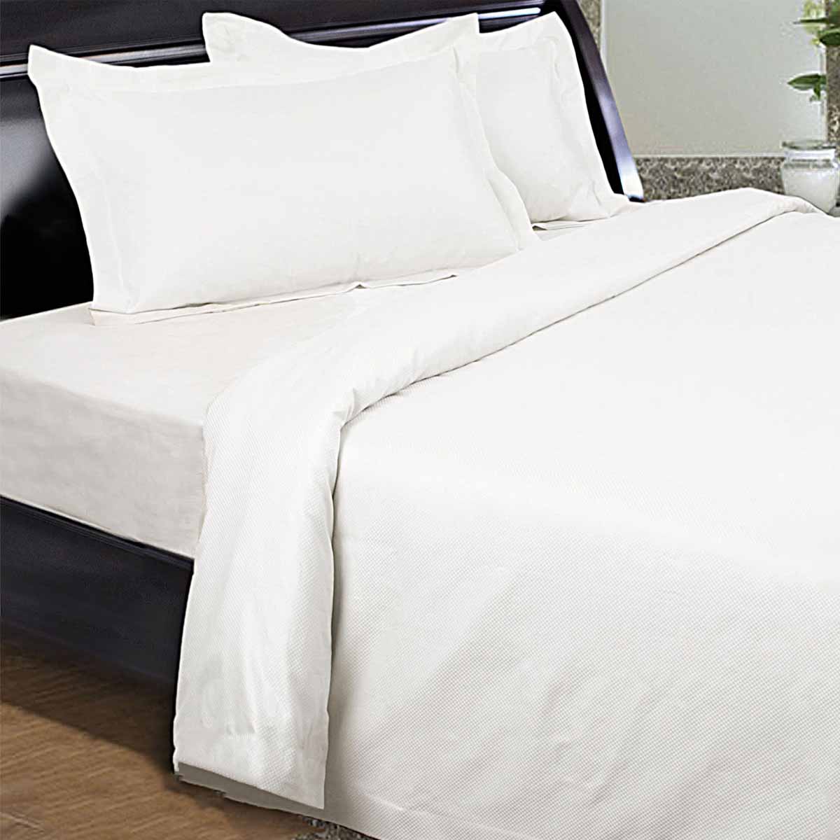 V442-KIT-SHEETS-1350TC-WHITE-KS-202504030831-00 Kingtex 1350TC Egyptian Cotton Sateen Sheet Set White King - Image 1