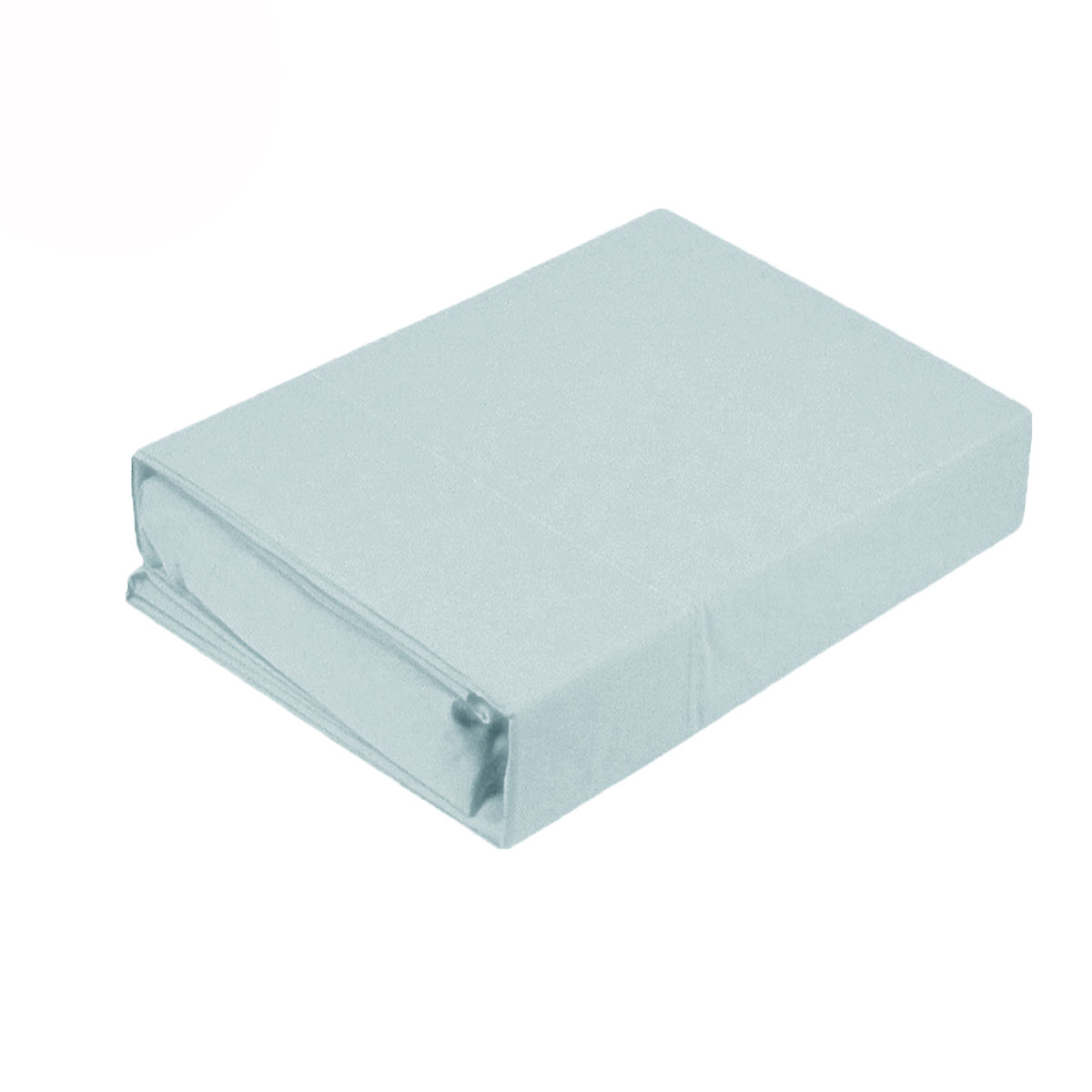 V442-KIT-SHEETS-250TCCOTTONPER-ICEBLUE-SB-145718-00 Kingtex 250TC 100% Cotton Percale Sheet Set Ice Blue Single - Image 1