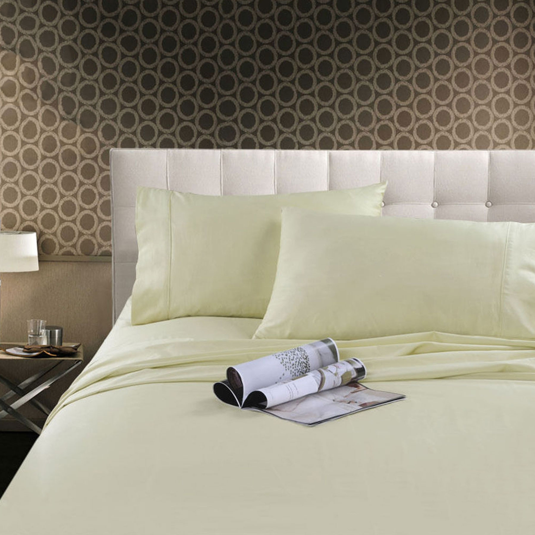 V442-KIT-SHEETS-300TCHOTEL-CREAM-KI-150958-00 Kingtex 300TC Cotton Sheet Set Cream King - Image 1