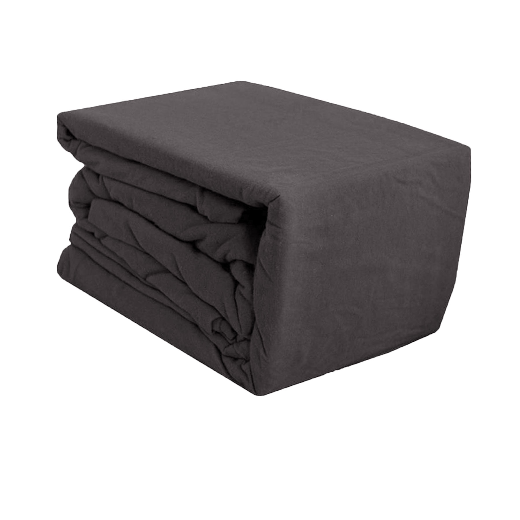V442-KIT-SHEETS-EGYPTIANFLANNEL-CHARCOAL-SB-150950-00 Ramesses Egyptian Cotton Flannel Sheet Set Charcoal Single - Image 1