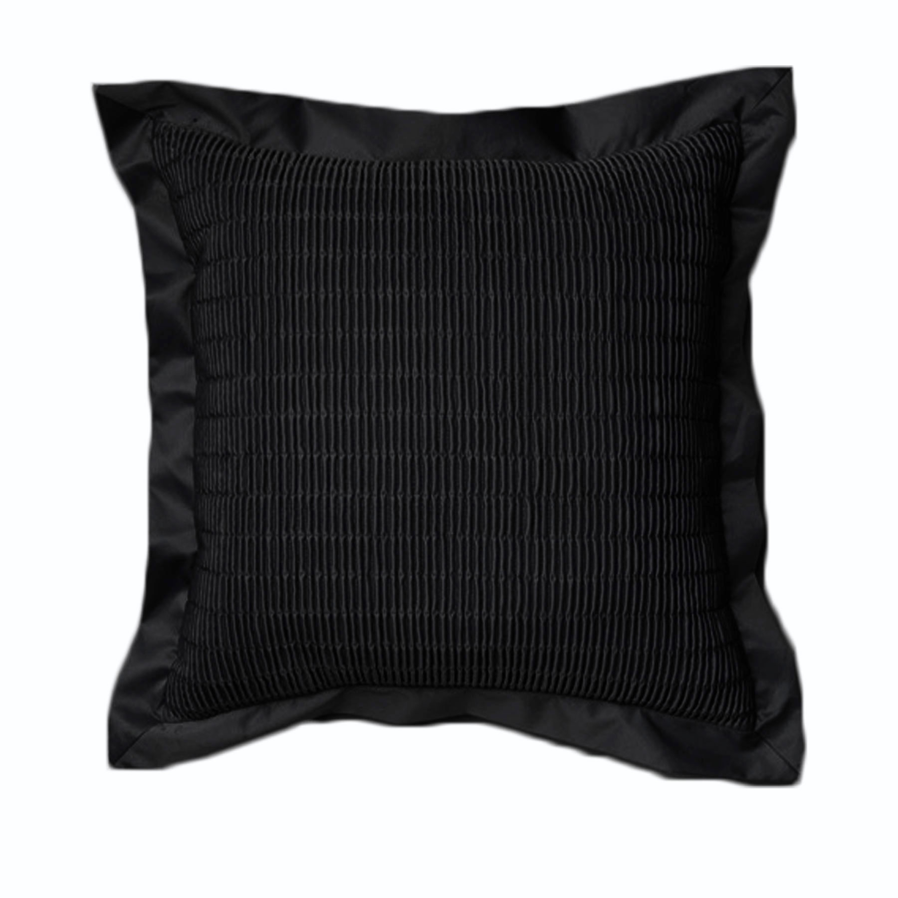 V442-RAP-CUSHION-MOROCCOQUILTED-BLACK-ST-208812-00 Rapee Morocco Quilted Filled Cushion - Black - Image 1