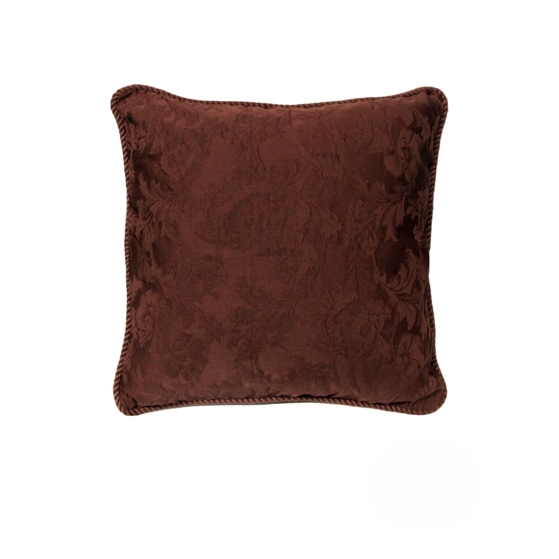 V442-RAP-CUSHIONC-MANDALAY-CHOCOLATE-SQ-208775-00 Rapee Mandalay Braid Piped Cushion Cover - Chocolate 45 x 45 cm - Image 1