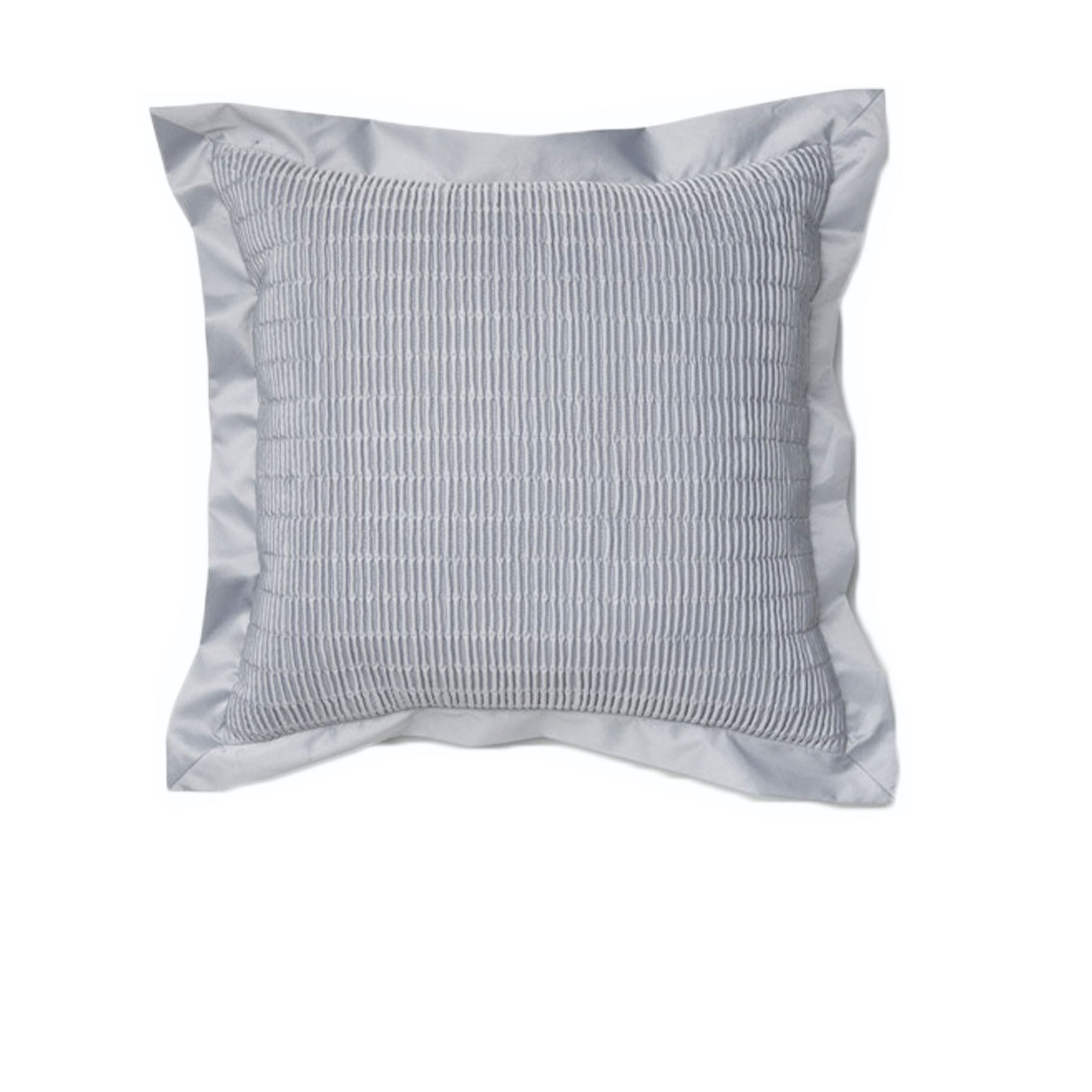 V442-RAP-CUSHIONC-MOROCCOQUILTED-SILVER-SQ-208779-00 Rapee Morocco Quilted Flange Cushion Cover- Silver 43 x 43 cm - Image 1