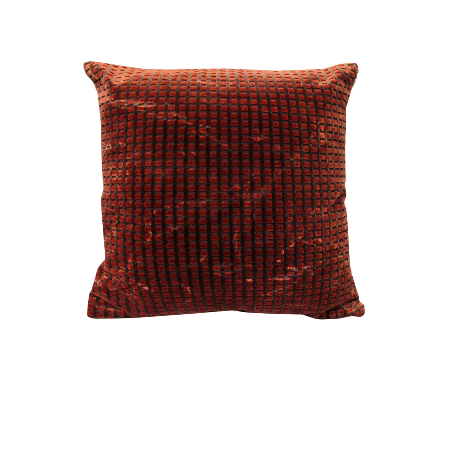 V442-RAP-CUSHIONC-PIXEL-ORANGE-SQ-208782-00 Rapee Pixel Texture Cushion Cover - Orange 43 x 43 cm - Image 1