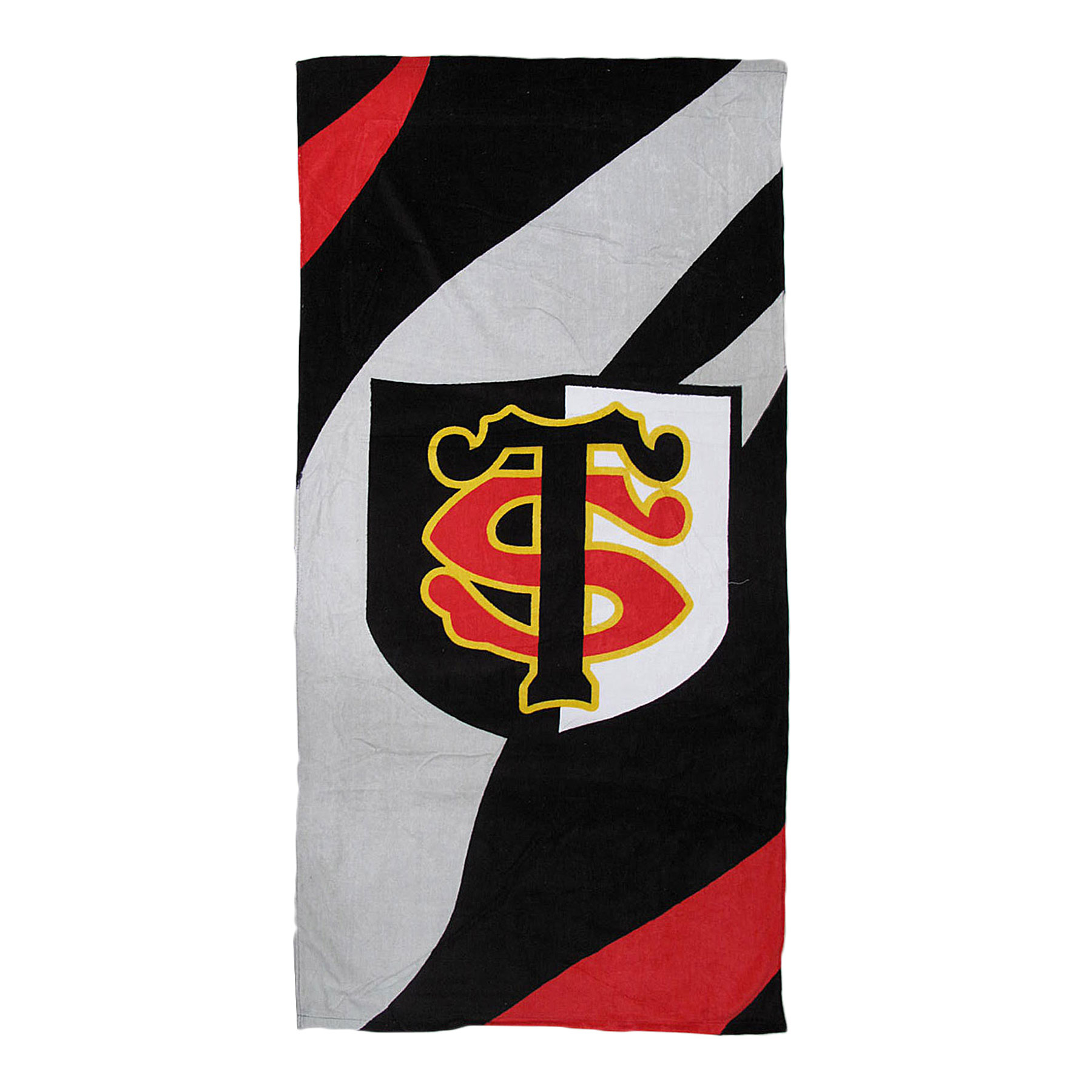 V442-STR-TOWEL-BEACH-TSLOGO-209130-00 100% Cotton Velour Beach Towel - T S Logo - Image 1