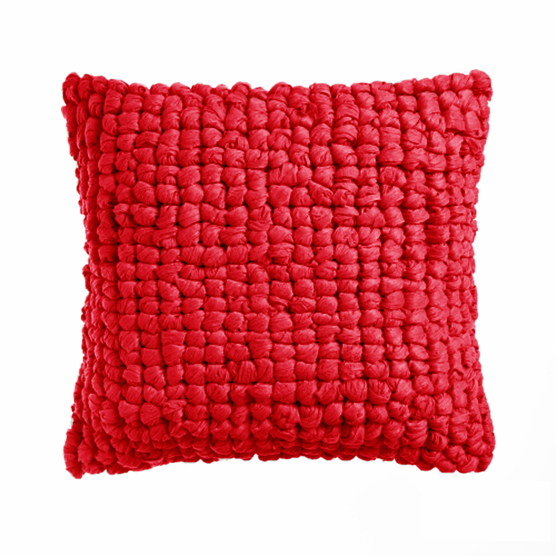 V442-UNA-CUSHION-SHOREHAM-RED-ST-202502260920-00 Shoreham Appliqued Filled Cushion - Red - Image 1