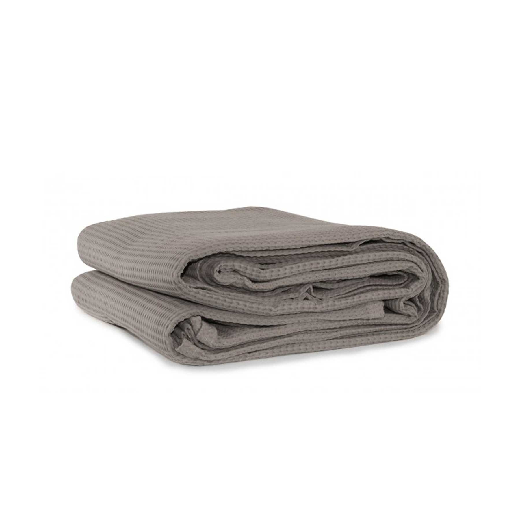 V442-WAM-BLANKET-COTTONWAFFLE-LATTE-KI-204878-00 Jason Cotton Waffle Blanket Latte - King - Image 1