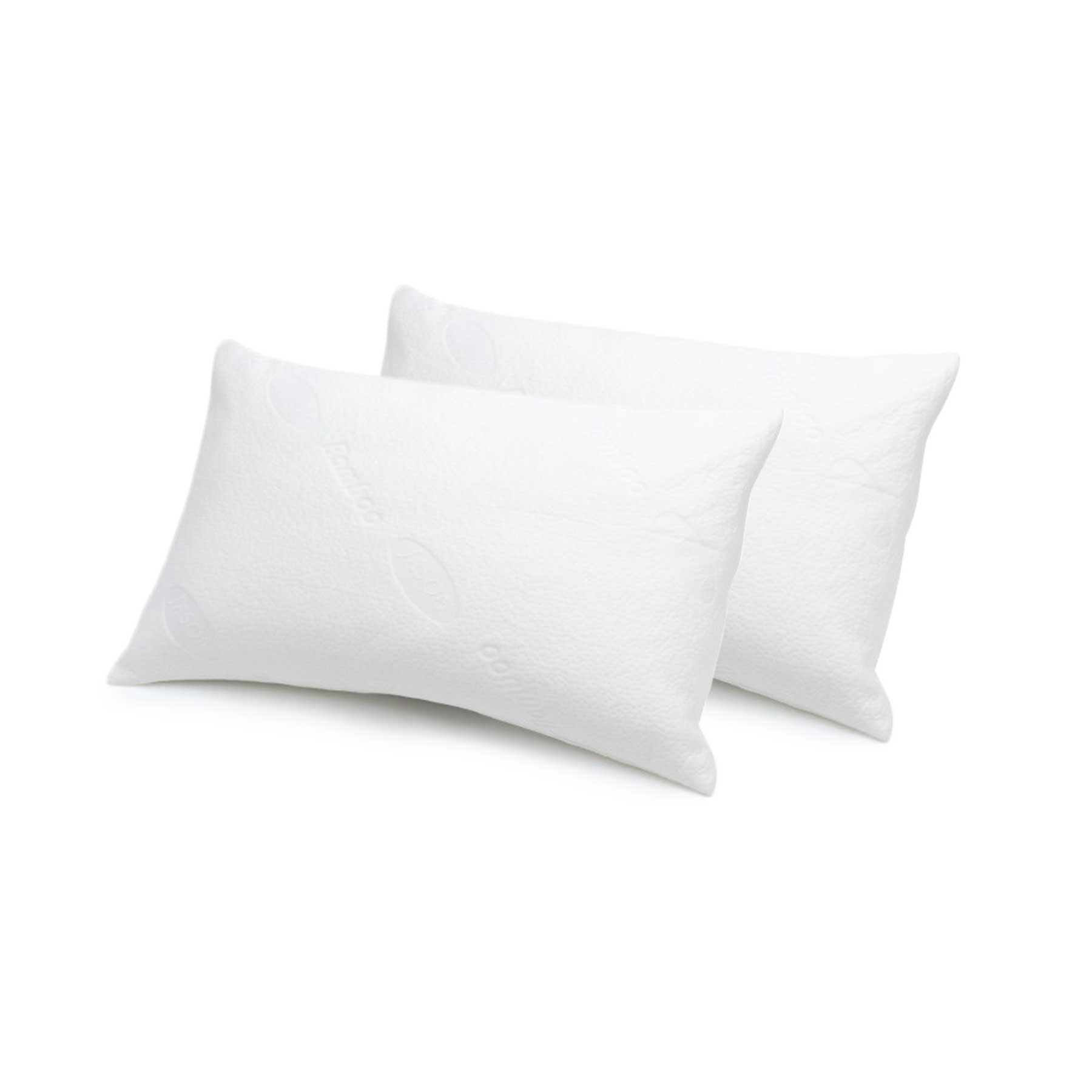 V442-WAM-PILLOWP-BAMBOOBLEND-WHITE-ST-204772-00 Jason Twin Pack of Bamboo Blend Standard Pillow Protectors 48 x 73 cm - Image 1