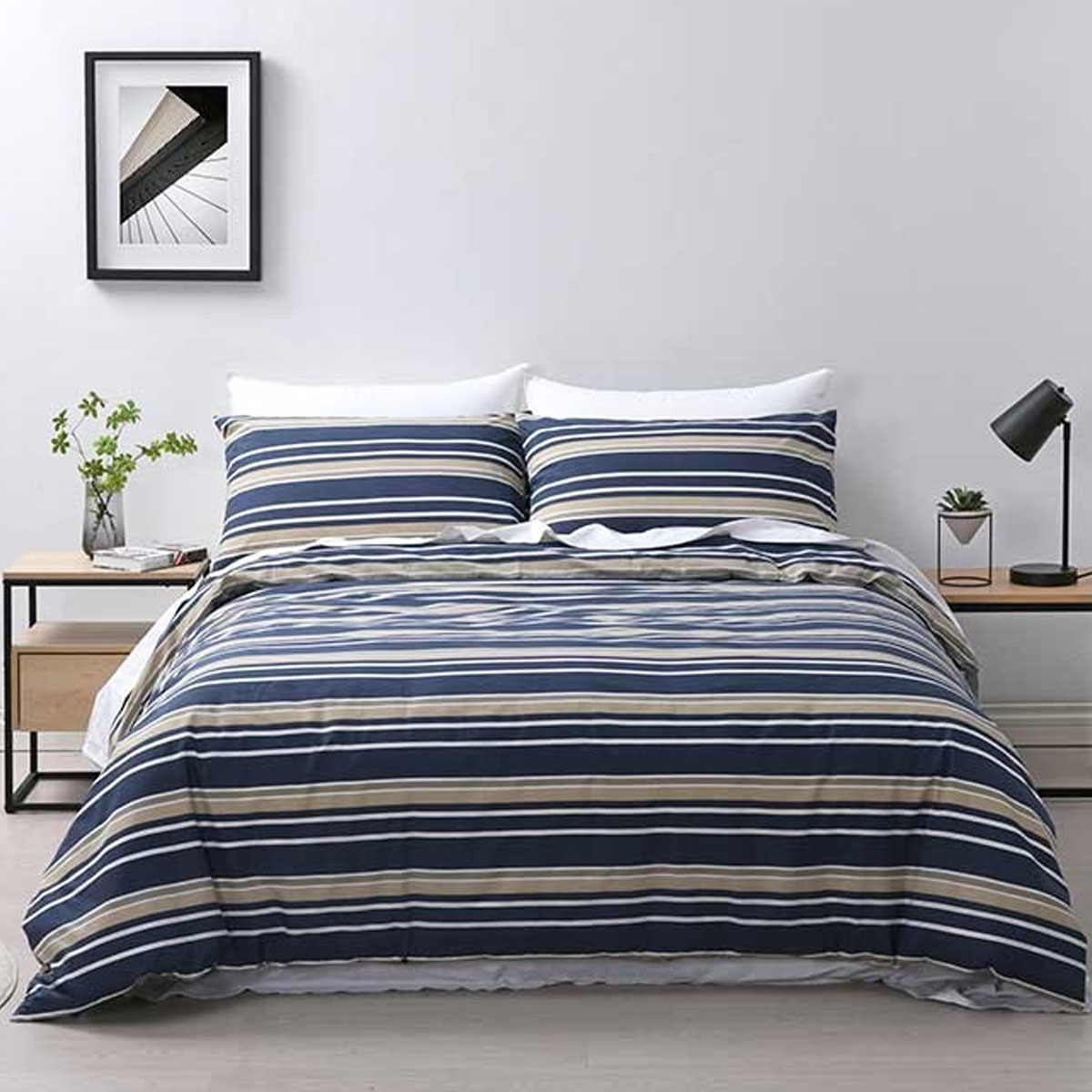 V442-WAM-QUILTCS-BRIGHTON-MIDNIGHT-DS-204746-00 Jason Brighton Midnight Blue Quilt Cover Set Double - Image 1