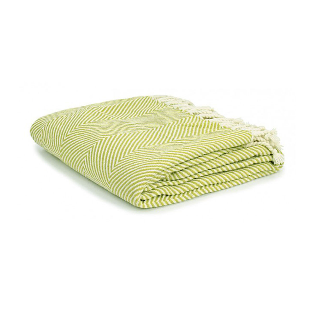 V442-WAM-THROW-HERRINGBONE-GREEN-RE-202502260932-00 Herringbone Acrylic Throw Green - Image 1
