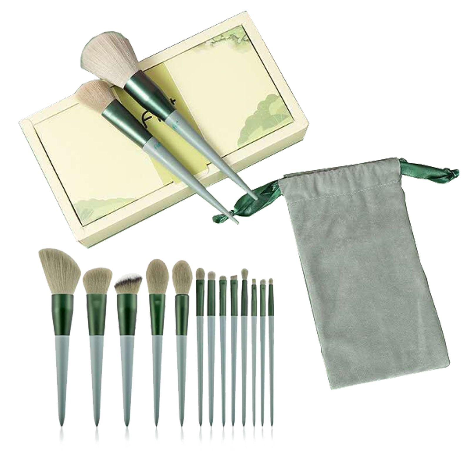 V462-FB-55-01-95893-00 Professional Make Up Brushes Set 13pcs Beauty Foundation Eye Shadow - Image 1
