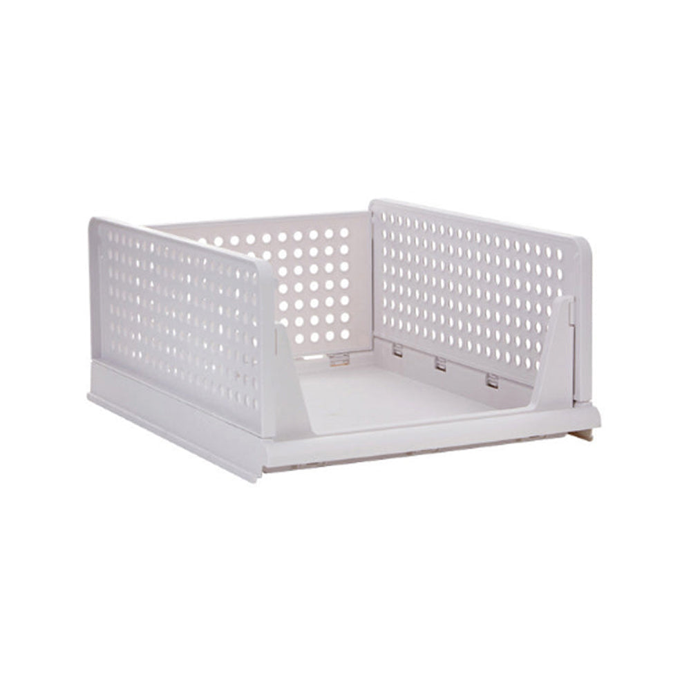 V462-H-36-01-143927-00 2Pcs Stackable Wardrobe Storage DIY Closet Organizer Clothes Shelf Rack(2*Big) - Image 1