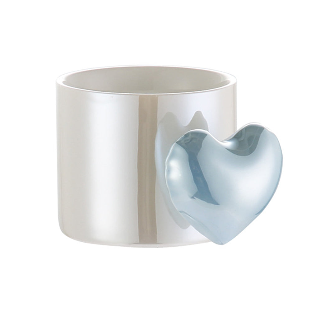 V462-HG-145-03-95910-00 Lovely 5D Heart Love Ceramic Cup Mug Puffy Heart Handle with Gift Box (Blue) - Image 1