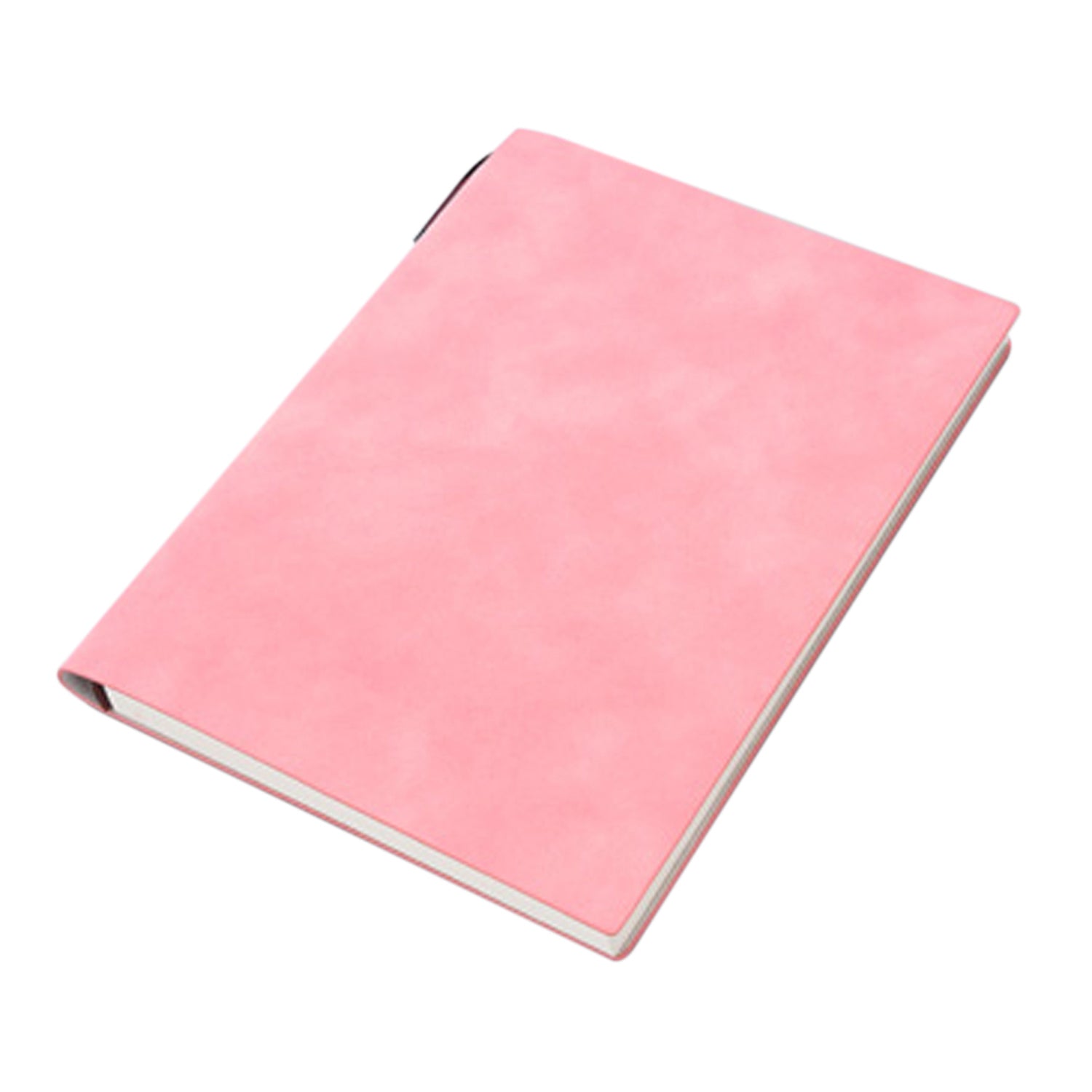 V462-P-17-02-101725-00 A5 200 Pages Fashion Glued PU Leather Cover Journal Travel Notebook Travellers Diary(Pink) - Image 1