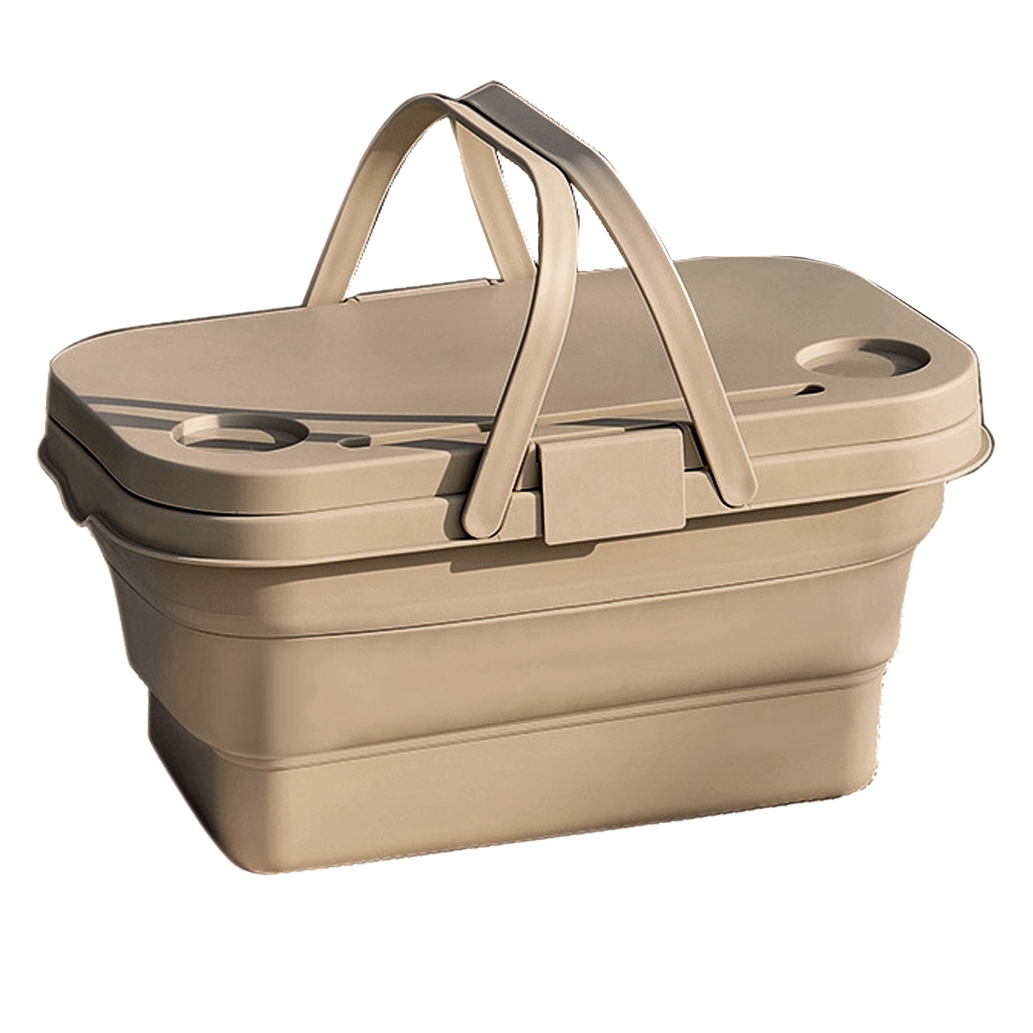V462-TO-38-01-98718-00 3 In 1 Folding Camping Storage Box Outdoor Food Fruit Container Picnic Table Basket - Image 1