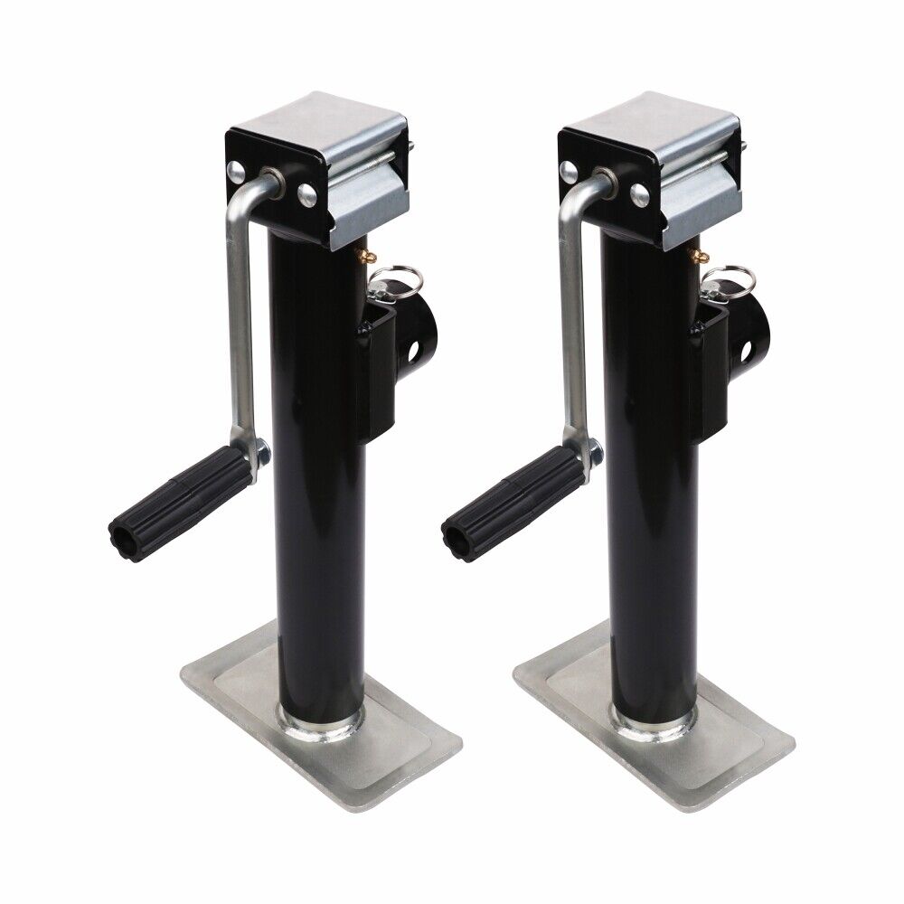 V465-86091X2-139191-00 2x Trailer Caravan Canopy Jack Stand 2267kg/ 5000lbs Heavy Duty Weld Bracket - Image 1