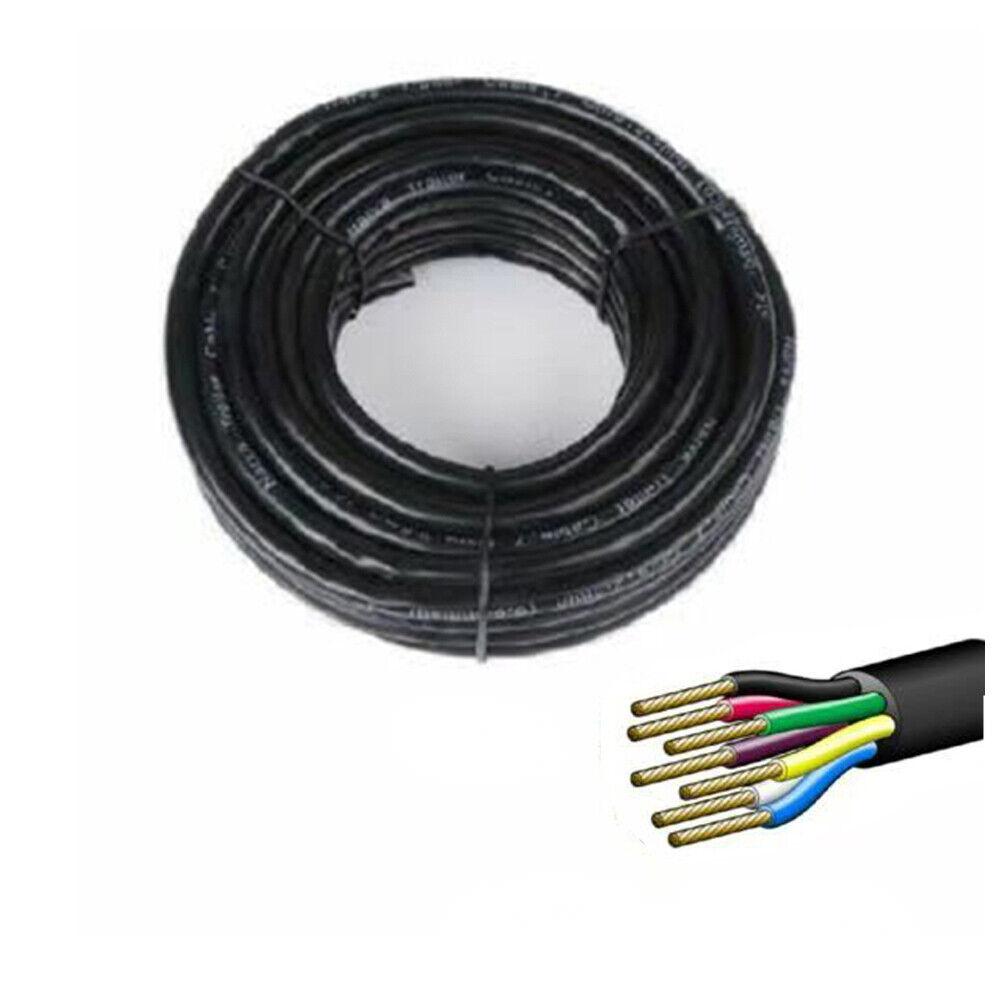 V465-NO-SKU-1675062416578183169-85285-00 20M X 7 Core Wire Cable Trailer Cable Automotive Boat Caravan Truck Coil V90 PVC - Image 1