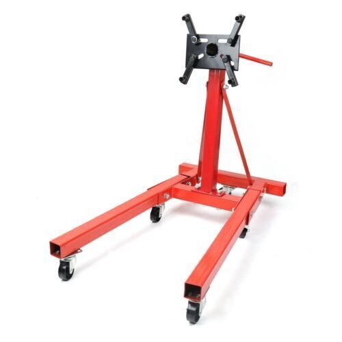 V465-SDY-65320-85361-00 Heavy Duty Engine Stand Workshop Car Auto Folding Crane Hoist 900kg Loading - Image 1