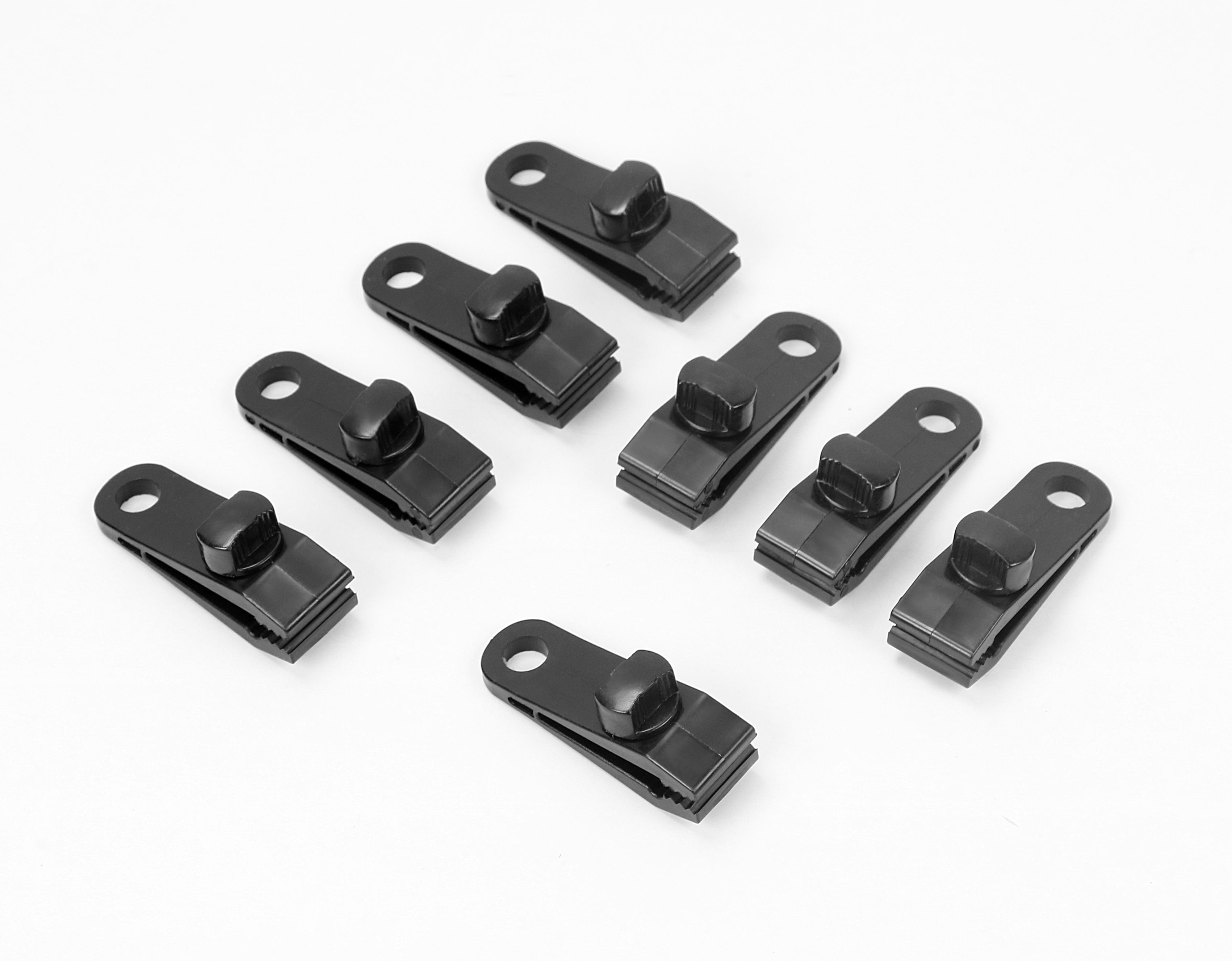 V465-SDY-97729-85268-00 8Pc Awning Tarp Clamp Set Clips Hangers Survival Tent Emergency Grommet - Image 1