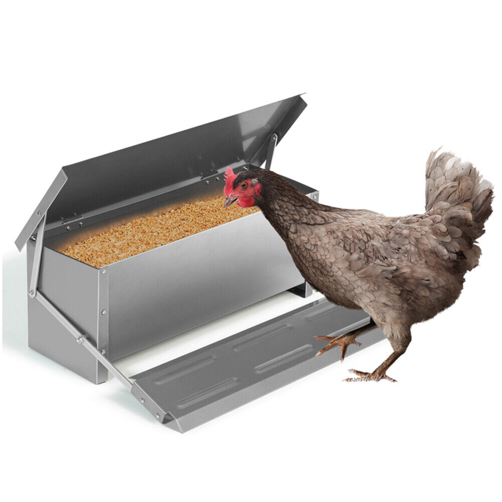 V465-V51006-143313-00 10KG 12.5L Garden Farm Automatic Food Storage Box Stand Chicken Feeder Poultry - Image 1