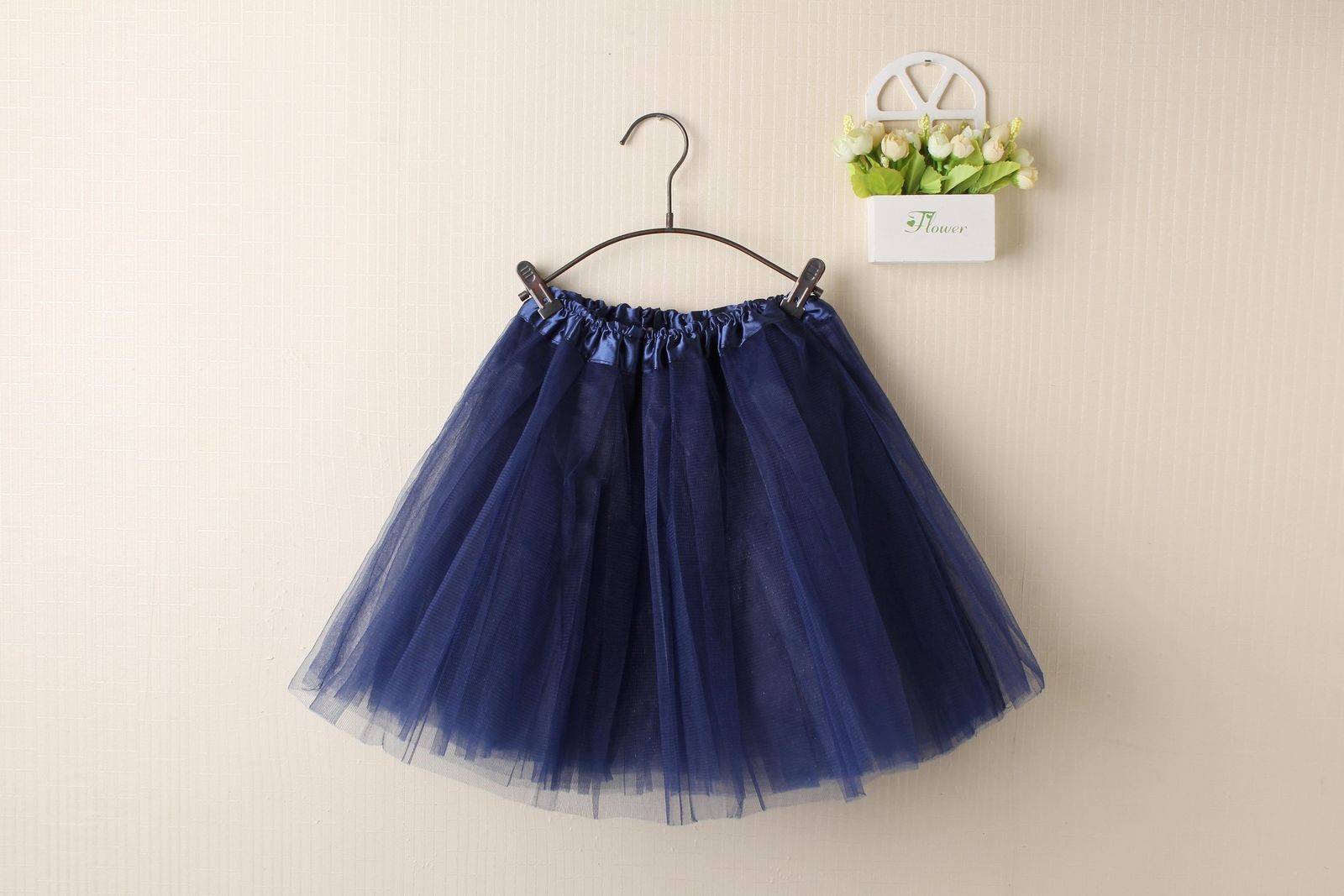 V474-221299-101888-00 New Adults Tulle Tutu Skirt Dressup Party Costume Ballet Womens Girls Dance Wear, Navy, Adults - Image 1