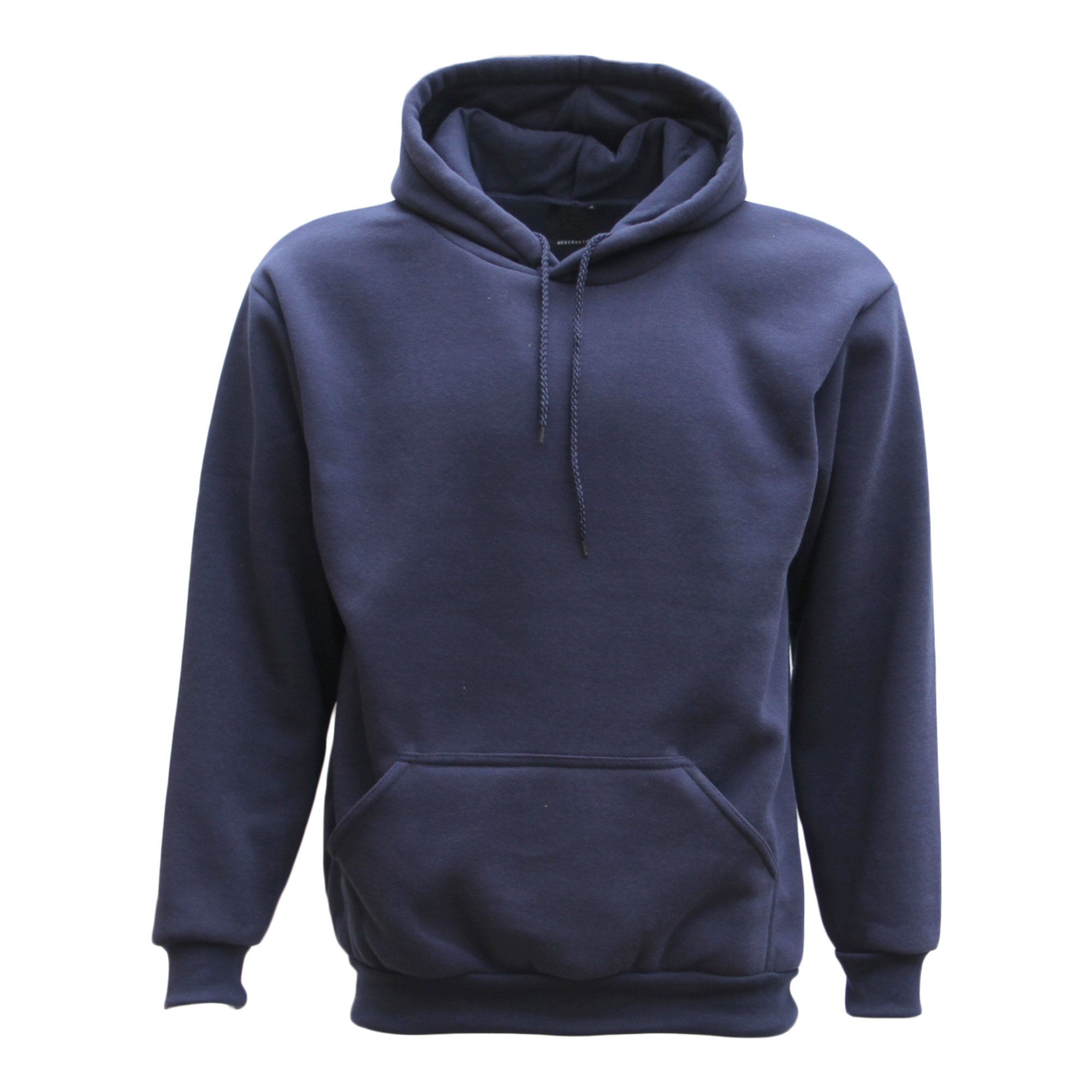 V474-420325-99681-00 Adult Unisex Men's Basic Plain Hoodie Pullover Sweater Sweatshirt Jumper XS-8XL, Navy, 4XL - Image 1