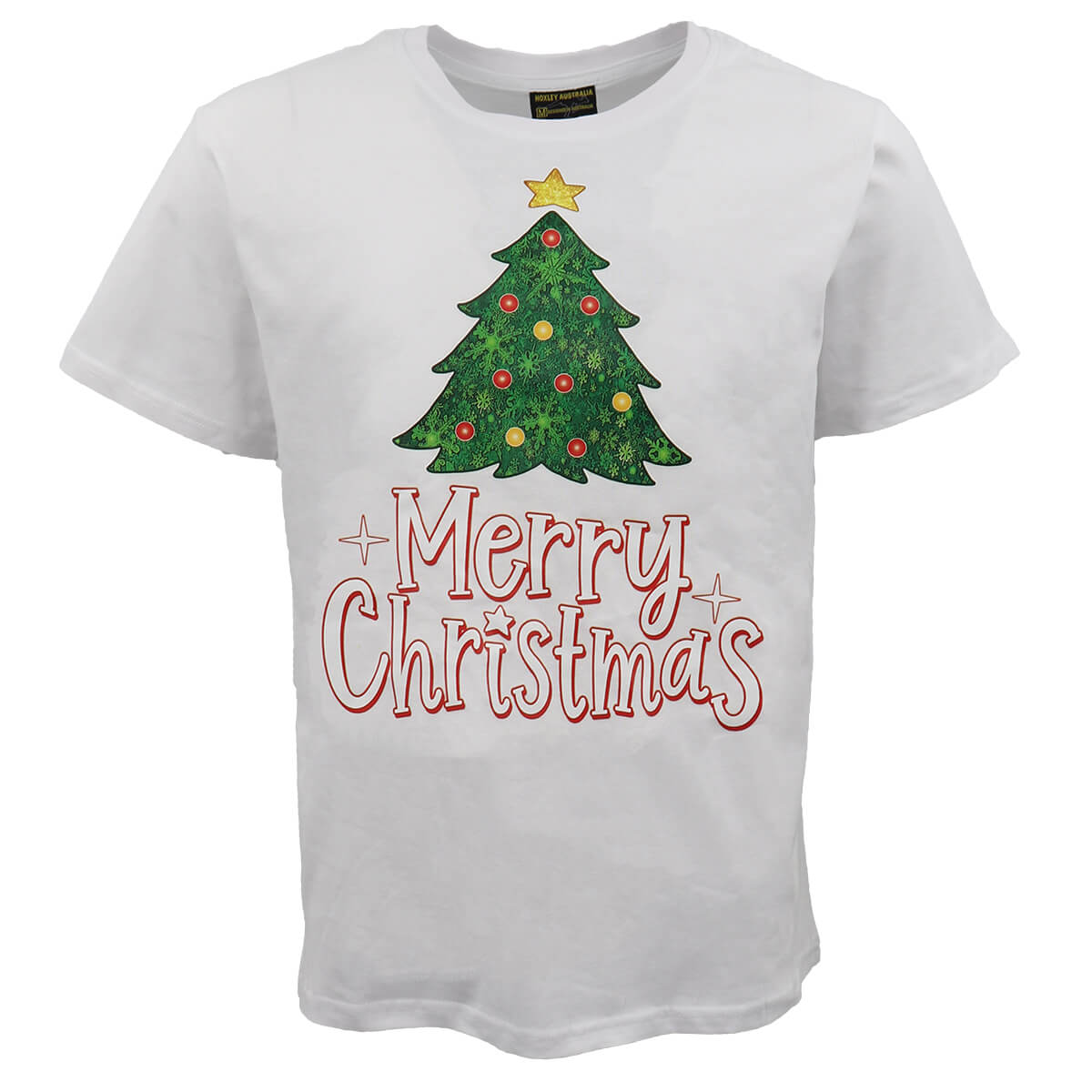 V474-469561-103621-00 New Funny Adult Xmas Christmas T Shirt Tee Mens Womens 100% Cotton Jolly Ugly, Tree (White) B, S - Image 1