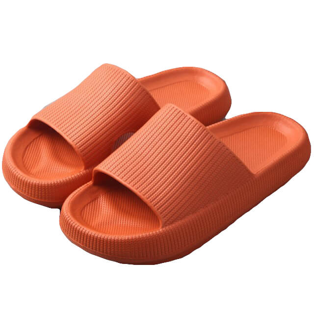 V474-483979-103807-00 Pillow Slides Sandals Non-Slip Ultra Soft Slippers Cloud Shower EVA Home Shoes, Orange, 38/39 - Image 1