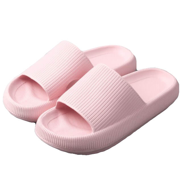 V474-483985-103821-00 Pillow Slides Sandals Non-Slip Ultra Soft Slippers Cloud Shower EVA Home Shoes, Pink, 40/41 - Image 1
