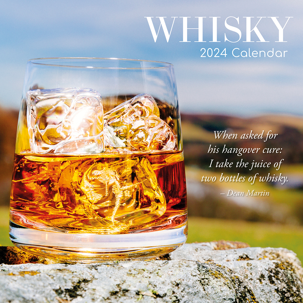V474-615960-100979-00 Whisky - 2024 Square Wall Calendar 16 Months Food Wine Beer Drink Planner - Image 1