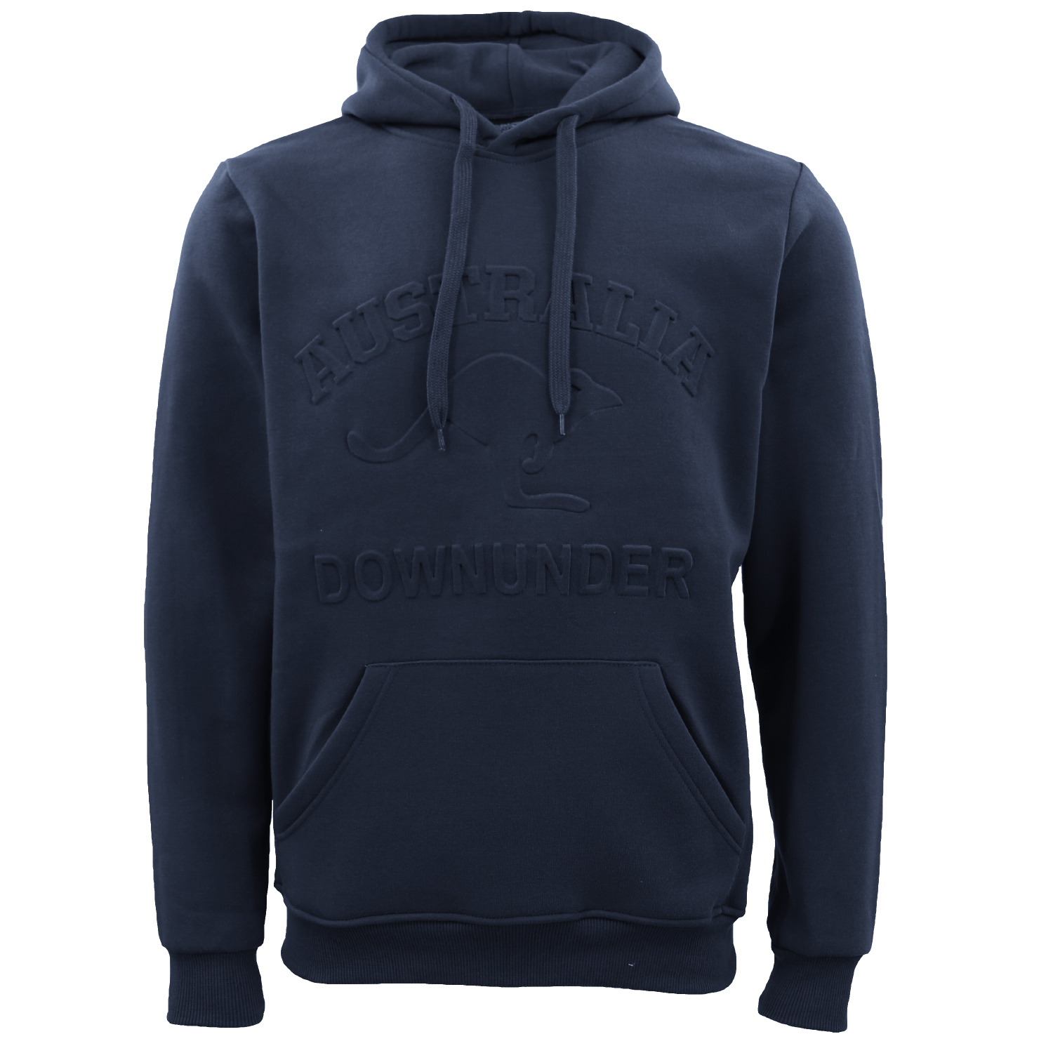 V474-626408-100627-00 Adult Australia Day Pullover Hoodie 3D Downunder Kangaroo Souvenir Jumper Jacket, Navy, XS - Image 1