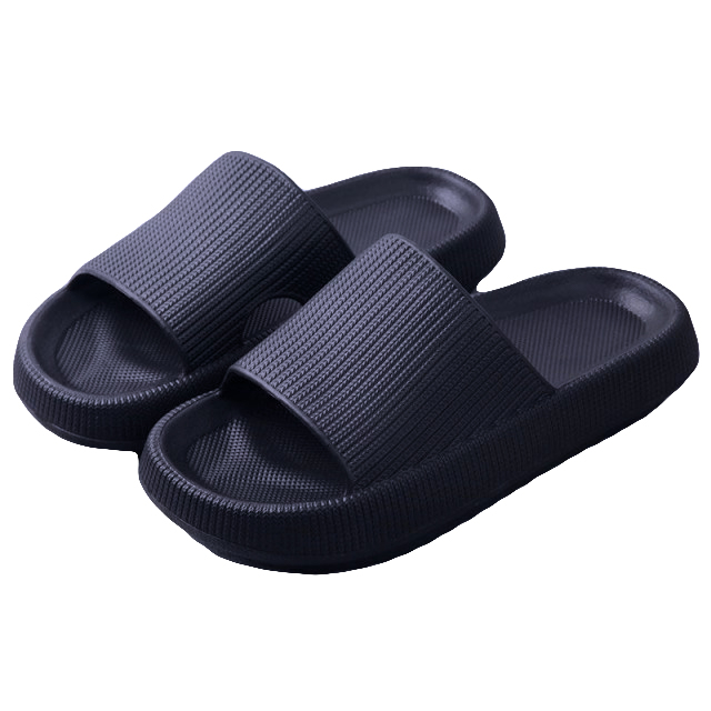 V474-693453-218755-00 Pillow Slides Sandals Non-Slip Ultra Soft Slippers Cloud Shower EVA Home Shoes, Navy, 44/45 - Image 1