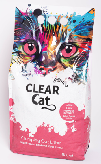 V485-CLEARCATLITBABY5L-209644-00 ClearCat Blanco Cat Litter – Baby Powder 5L - Image 1