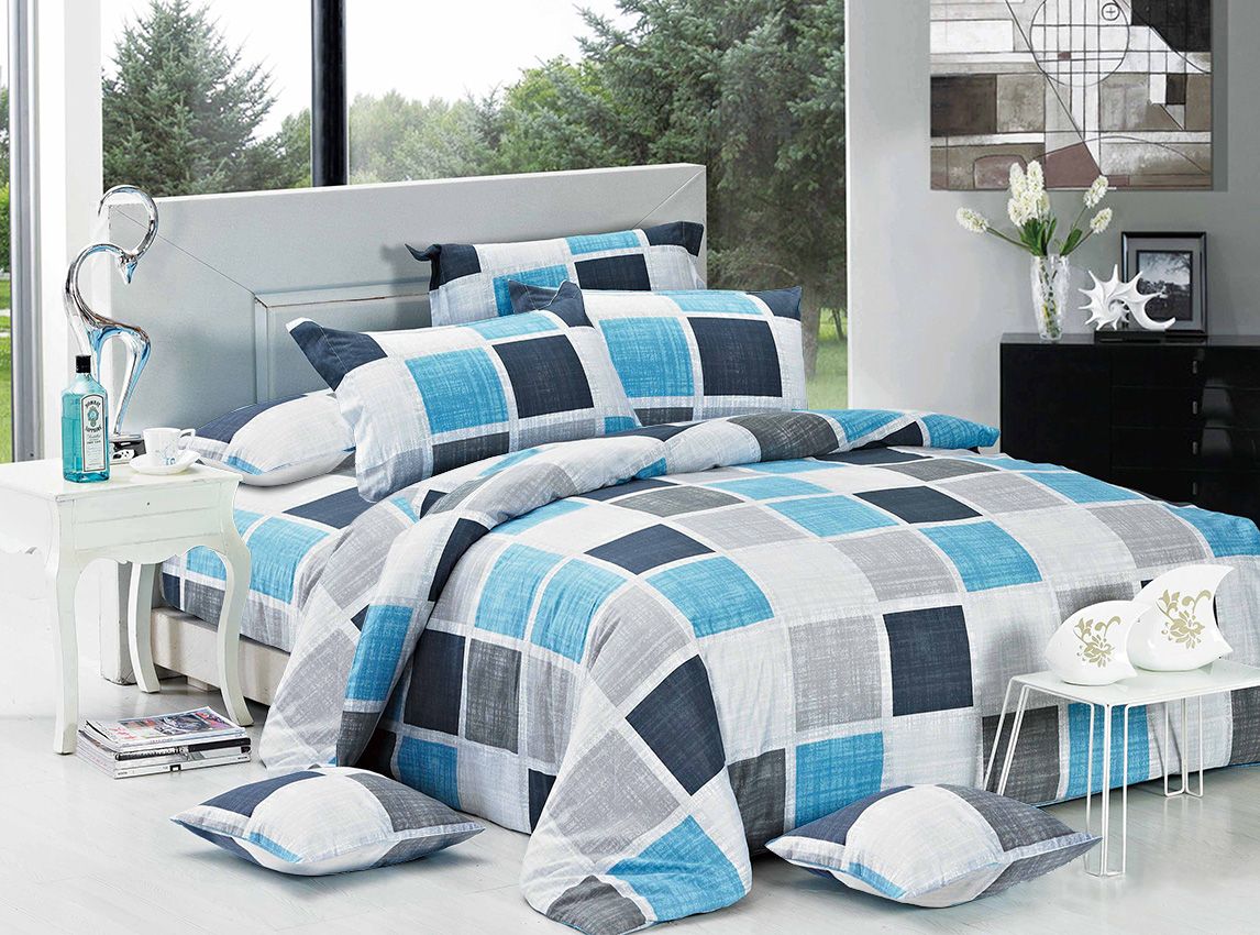 V493-MK-181-87537-00 Brinty King Size Duvet Quilt Cover Set - Image 1