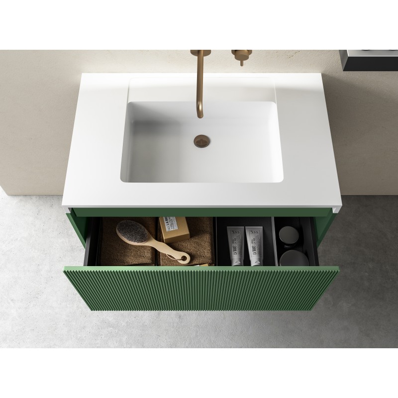 V503-RIMINI-800-RFRIM-EA-800-95658-00 Rimini wall hung bathroom vanity 800mm Rain Forest - Image 1