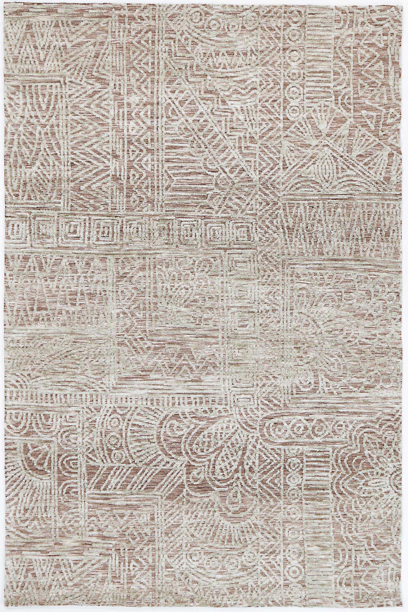 V516-AMRI240NEWBRUST-140523-00 Amritsar Newburg Rust Tribal Rug 240X330 - Image 1
