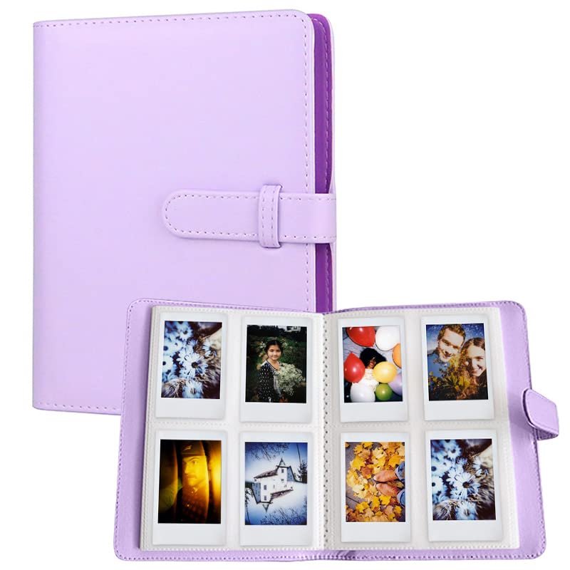 V522-256-PURPLE-89892-00 LIFEBEA 256 Pockets Photo Album for Fujifilm Instax Mini 11 12 9 40 Evo Liplay 8 7+ Instant Camera, Photo Album for Polaroid Kodak HP Zink 2x3" Photo (Purple) - Image 1