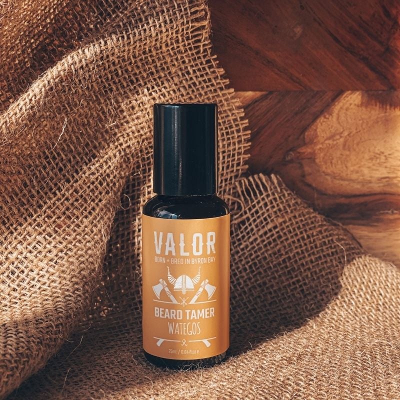 V534-VA144-89938-00 Beard Tamer - Organic - (Wategos Scent - Grapefruit & Cedarwood) - Image 1