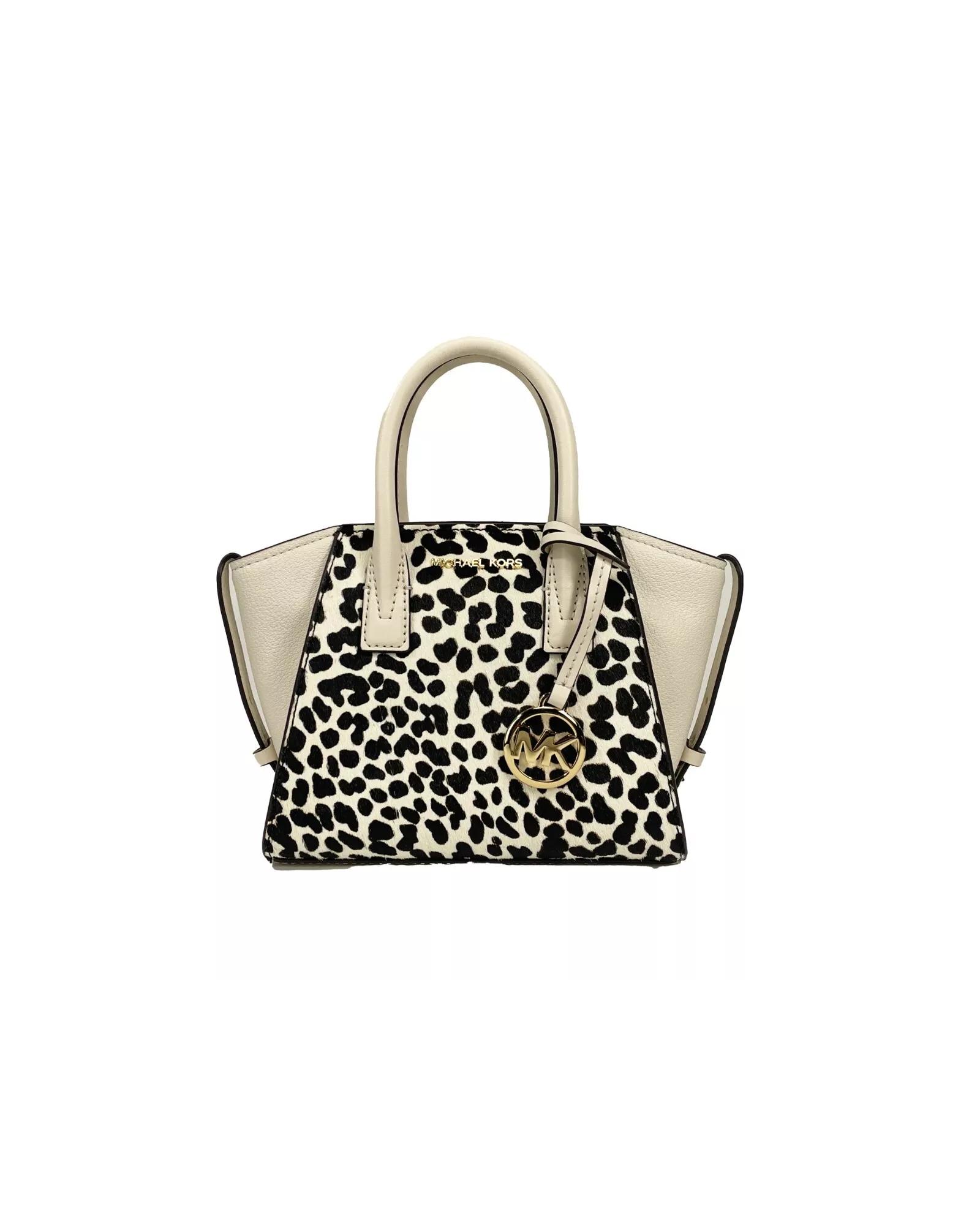V539-80966-202506111621-00 Michael Kors Women's Avril XS Cream Cheetah Satchel Crossbody Bag Purse - One Size - Image 1