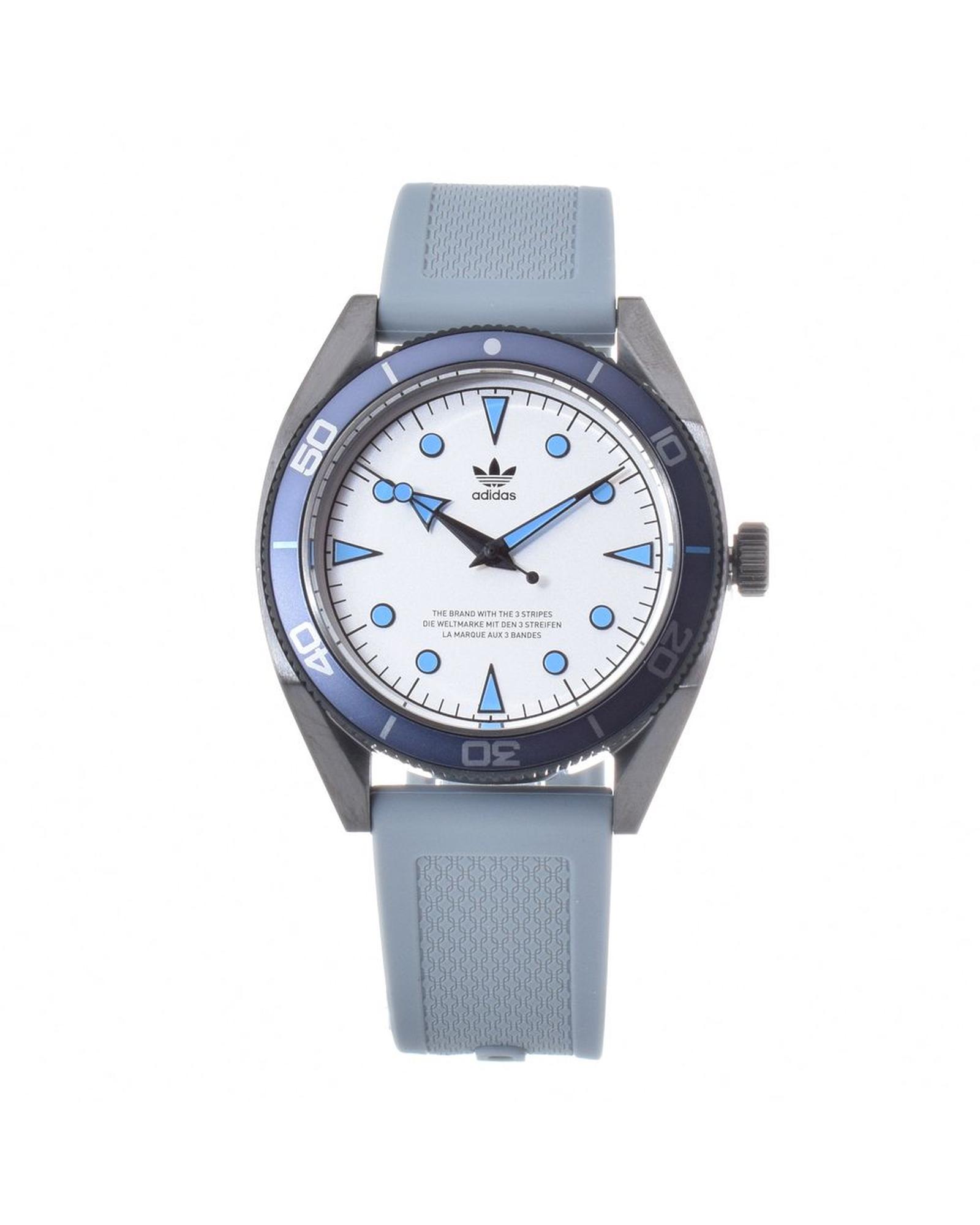 V539-ADAOFH22003AC-202506111742-00 Adidas Men's Gray Silicone Watch - One Size - Image 1