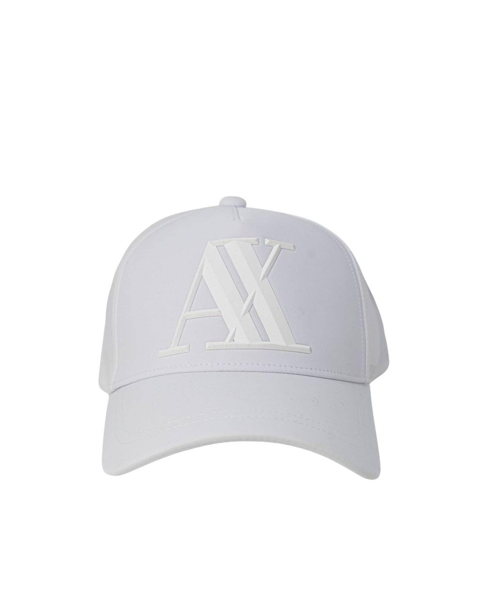 V539-AR-6517100008-UNI-202506111641-00 Armani Exchange Men's White Cotton Hats & Cap - One Size - Image 1