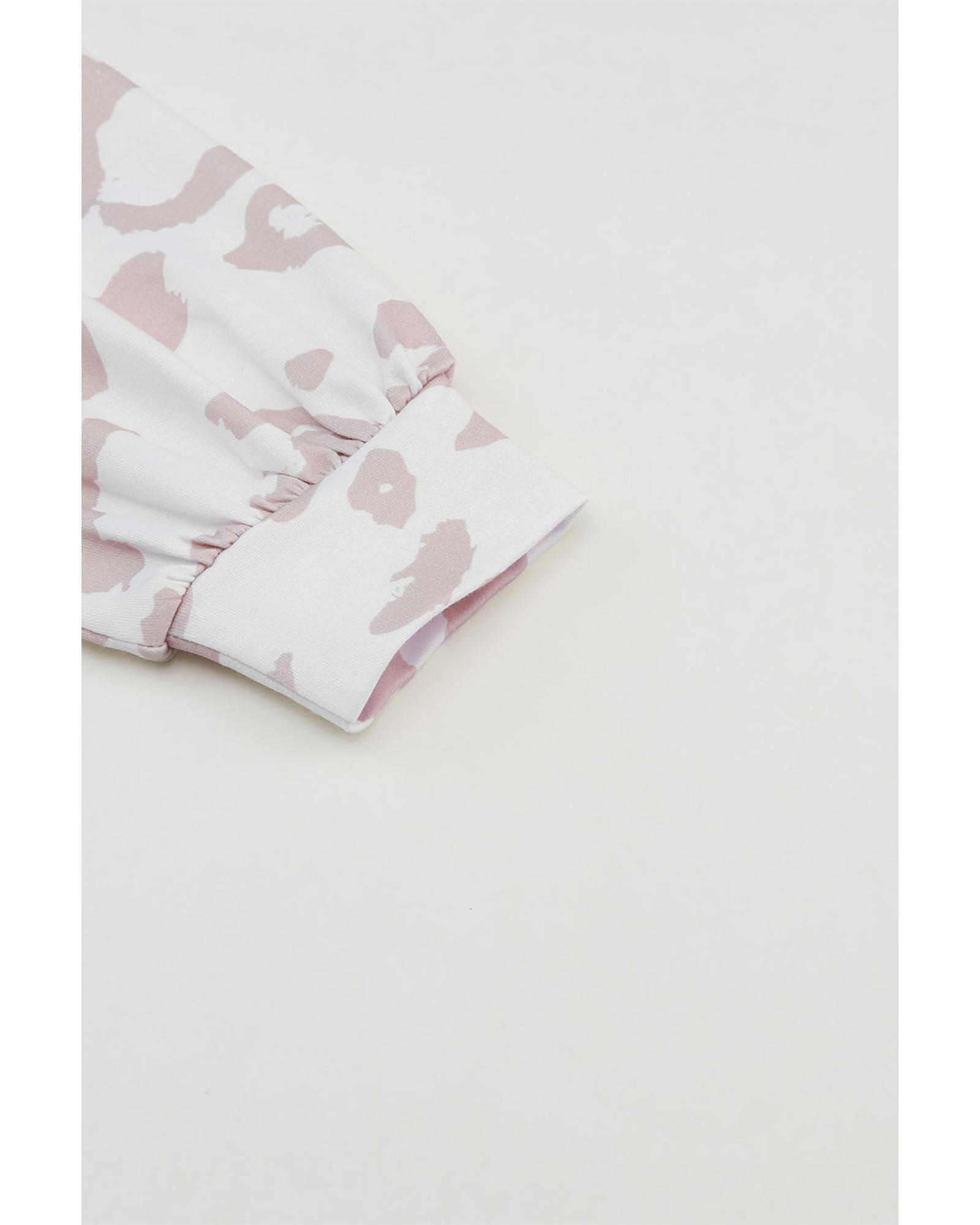 V539-AZEXDC25121830-20-M-202508290440-00 Azura Exchange Contrast Stripes Patchwork Puff Sleeve Knit Top - M - Image 1