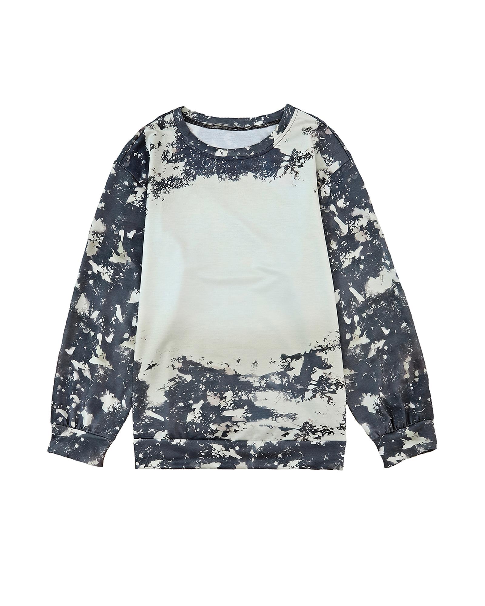 V539-AZEXDC25122256-22-M-202508261425-00 Azura Exchange Vintage Bleached Tie Dye Long Sleeve Top - M - Image 1