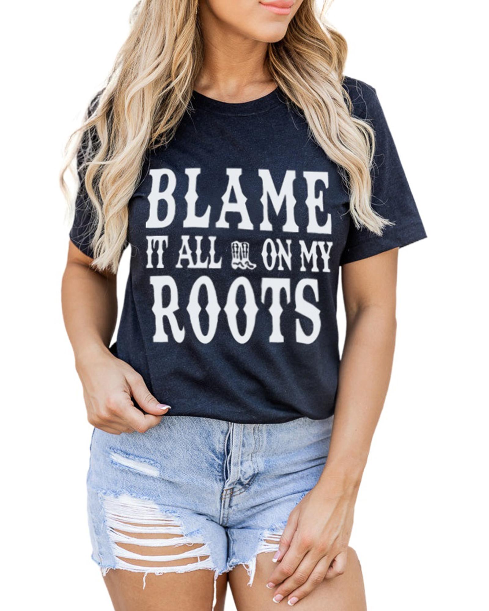 V539-AZEXDC25217387-2-L-202508251650-00 Azura Exchange Roots Short Sleeve T-Shirt - L - Image 1