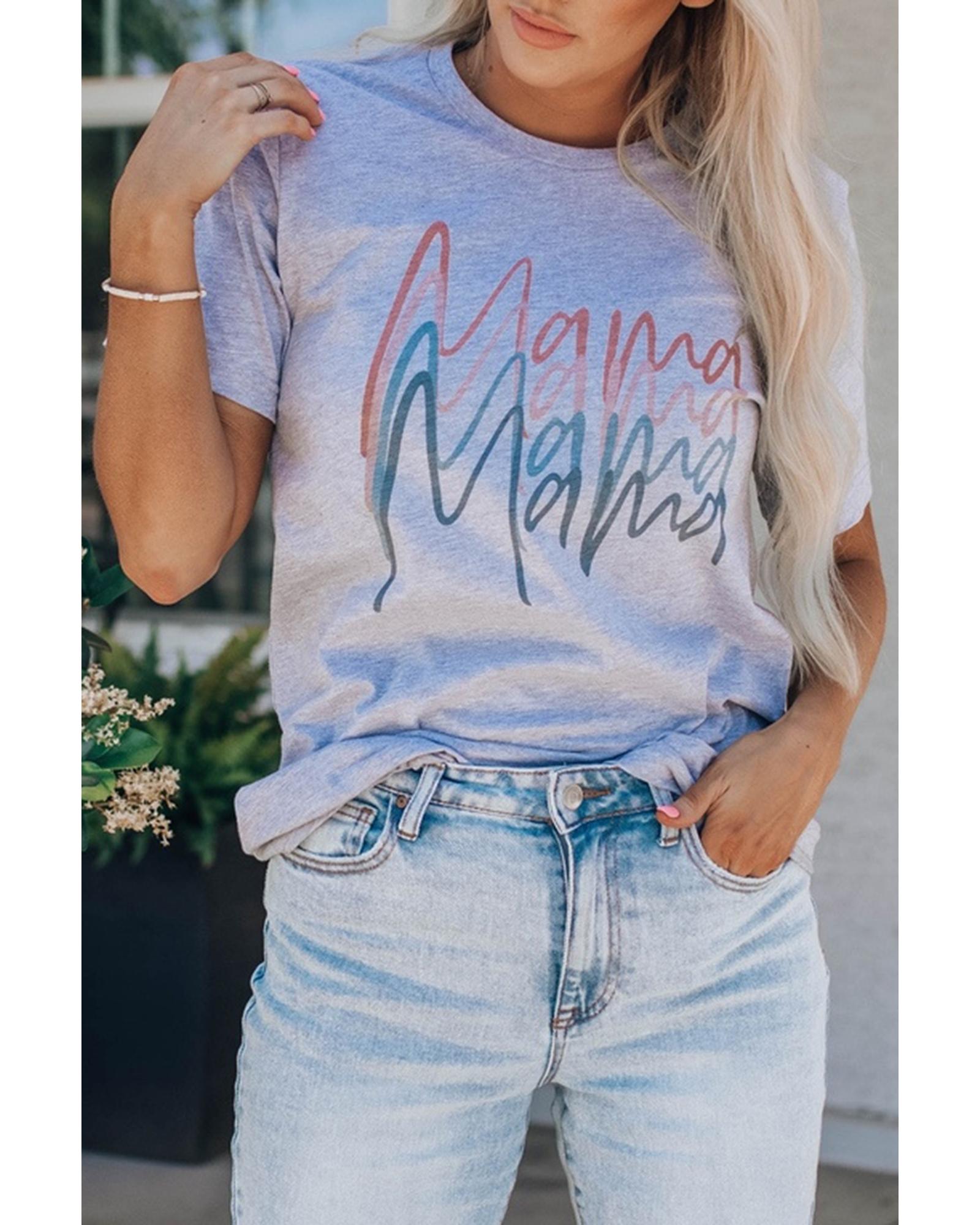 V539-AZEXDC25218076-11-S-165076-00 Azura Exchange Mama Quadruple Shadows Graphic Tee - S - Image 1