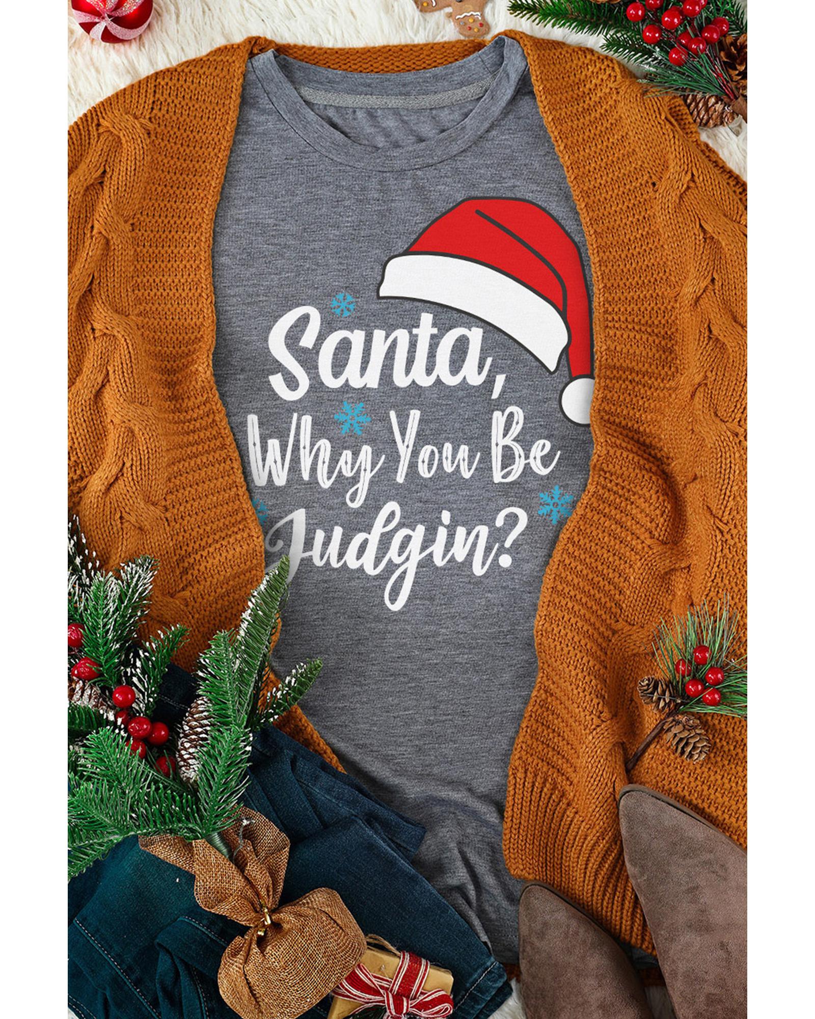 V539-AZEXDC25219177-11-XL-202508261910-00 Azura Exchange Santa Hat Snowflake Tee - XL - Image 1