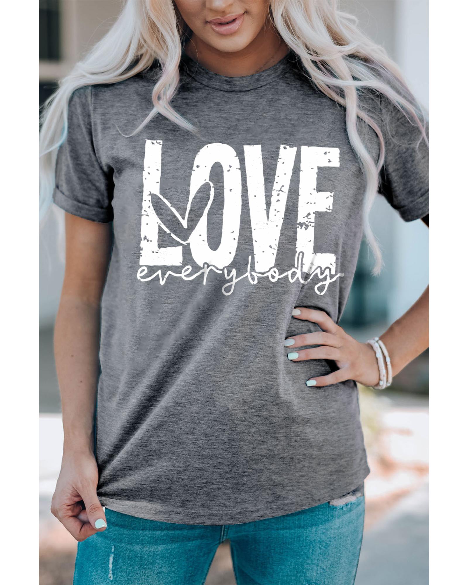 V539-AZEXDC25219223-11-M-202508261635-00 Azura Exchange LOVE everybody Graphic T-shirt - M - Image 1